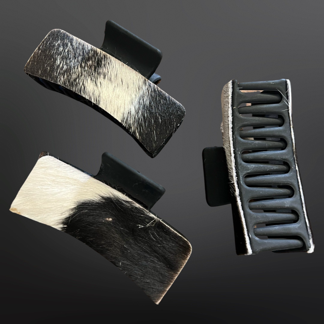Cowhide Claw Clip