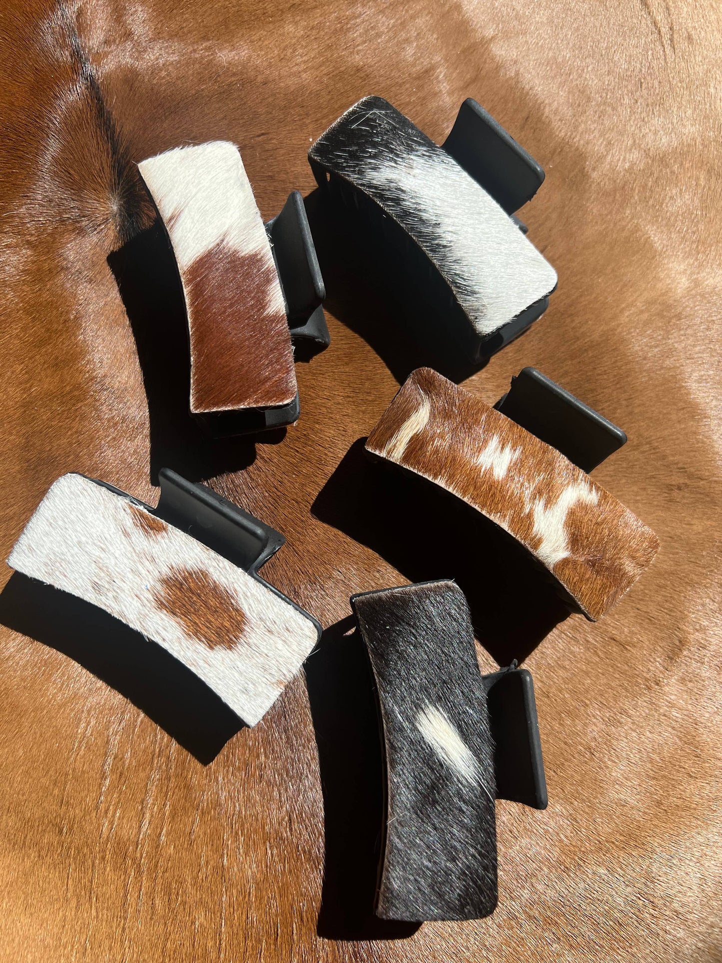 Cowhide Claw Clip